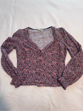 Boden floral long-sleeve shirt